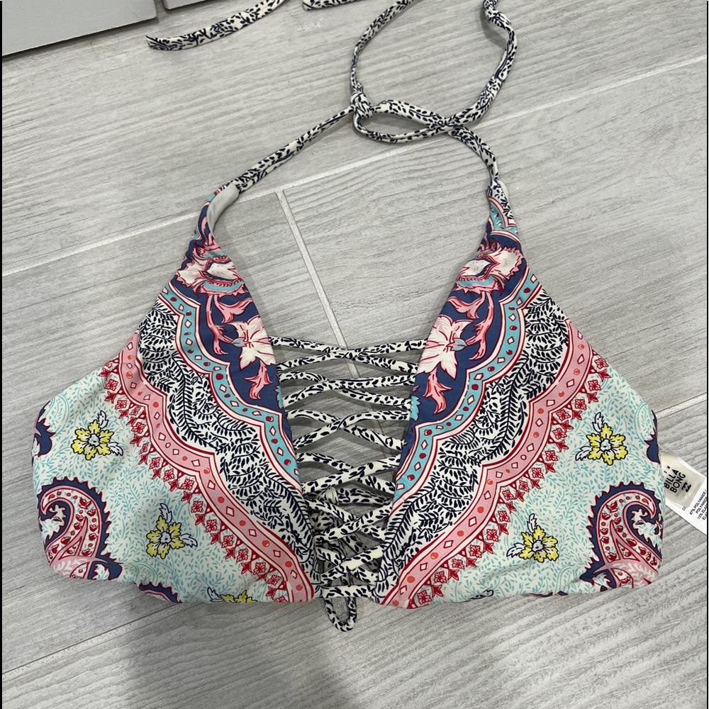 billabong halter neck bikini top